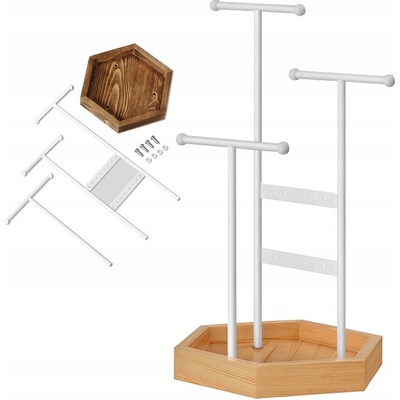 Songmics stojan na šperky bílý JJS03NW