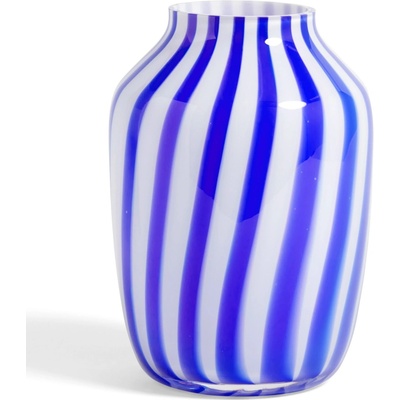 HAY Sklenená váza Juice High Blue