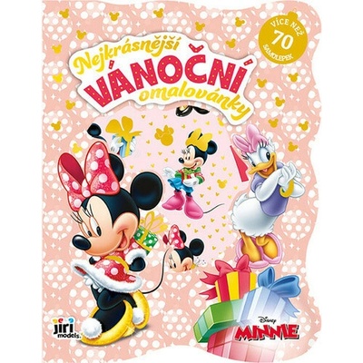 Nejkrásnější vánoční omalovánky se samolepkami Minnie Jiří Models