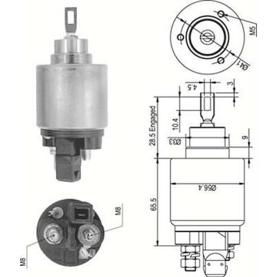 MAGNETI MARELLI Elektromagnetický spínač, startér 940113050343