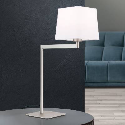 Orion LA 4-1209/1 - Настолна лампа CARLTON 1xE27/40W/230V бял/матов хром (OR0110)