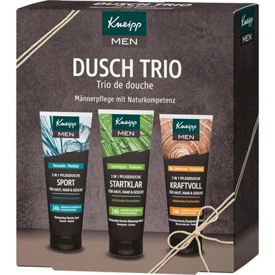 Kneipp sprchový gel Ranní budíček 75 ml + sprchový gel Ledové osvěžení 75 ml + sprchový gel Plný síly 75 ml