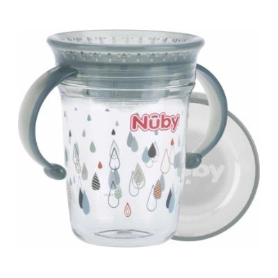 Nûby 360° hrnek na pití Wonder Cup z tritanu od Eastmanu šedá 240 ml
