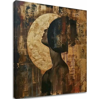 Elegantný obraz ženy Mesačný odraz - 60x60 cm
