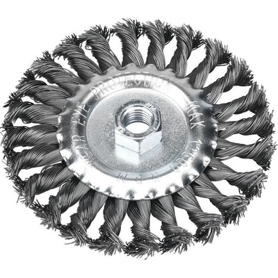 Extol Craft 17026 Okružný vrkočový kartáč M14, oceľový drôt 0,5mm, 125mm