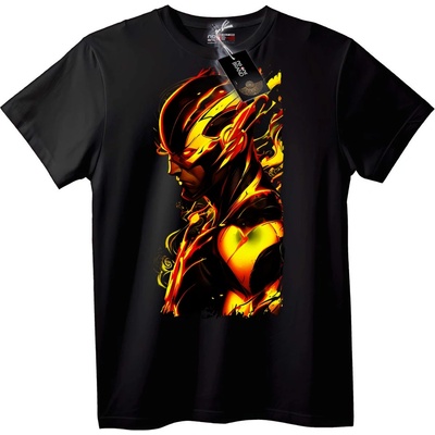NOONEBRAND Тениска The Flash Огън - 2XL, Black