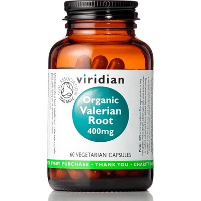 Viridian Organic Valerian Root 400 mg 60 kapslí