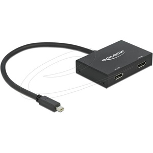 Delock Сплитер от mini Dsplay Port 1.2 мъжко към 2 (DELOCK-87695)