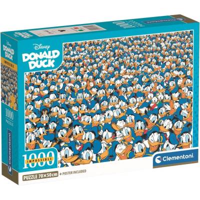 Clementoni Пъзел Clementoni от 1000 части - Многото лица на Доналд Дък (39799)
