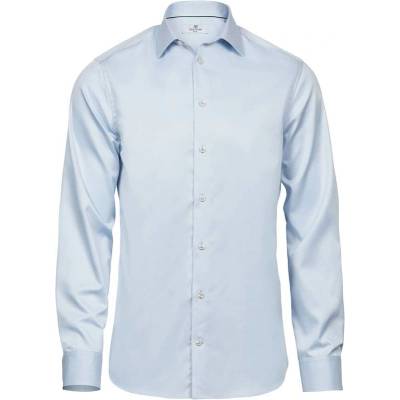 Tee Jays luxusná keprová košeľa slim fit s dl. rukávom 4021 modrá light