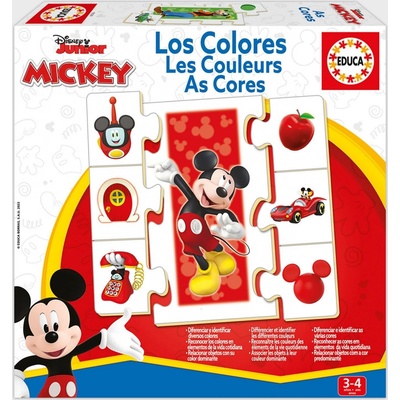 EDUCA Mickey a priatelia Učíme sa farby 6x7 dielov