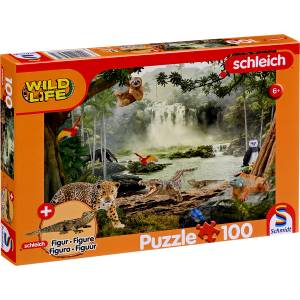 Schmidt Spiele Детски пъзел Schmidt от 100 части - В дъждовната гора (56467) - baby