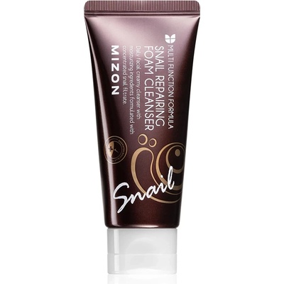 MIZON Snail Repairing Foam Cleanser - Регенериращ пяна за почистване на лице със слуз от охлюв 60мл