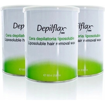 Depilflax vosk pro depilaci plechovka 800 ml azulen Ku
