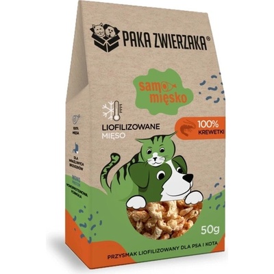Paka Zwierzaka Lyofilizované delikatesné mäso iba z kreviet 70 g
