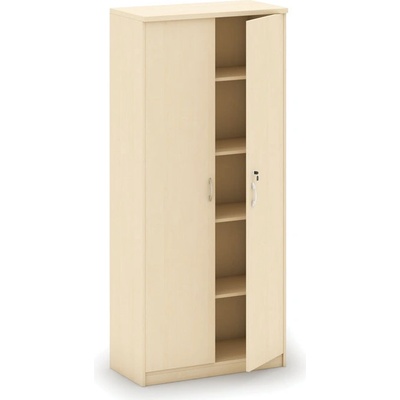 Mirelli, Kancelářská skříň 800 x 400 x 1800 mm, bříza – Zboží Mobilmania