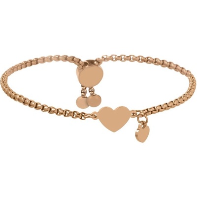 Bellita Розовозлатиста дамска гривна със сърце Bellita (BLT-BJ-1306-RG)