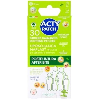 ActyPatch Zklidňující náplast pro děti po štípnutí a očkování 30 ks