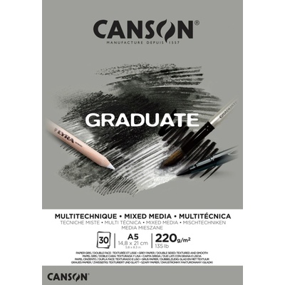 Canson Graduate Mix-Media Toned Paper blok A5 220g 20l