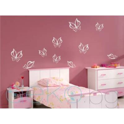 Пеперуди комплект 10 бр (1132)