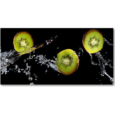Fotoobraz na skle Kiwi a voda 100x50 cm