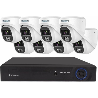 Securia Pro IP 8 kamerový systém NVR8CHV6S W DOME