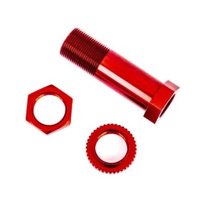 Traxxas Алуминиеви части за серво сейвър Traxxas, червено анодирани