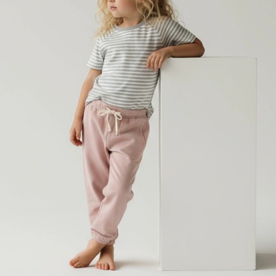 Gray Label Tepláky GOTS Faded Pink