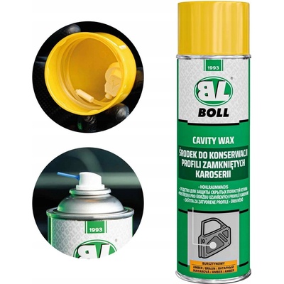 BOLL Prostředek na konzervaci uzavřených profilů karoserií - sprej jantarový 500 ml | Zboží Auto
