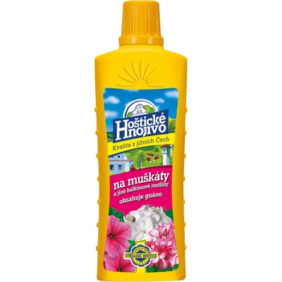 FORESTINA Hoštické kvapalné hnojivo na muškáty s guánom 500 ml