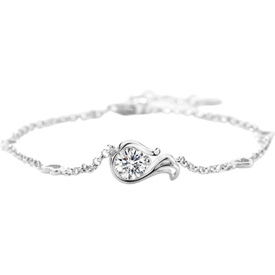 Silenti Jewelry Сребърна гривна "Дева