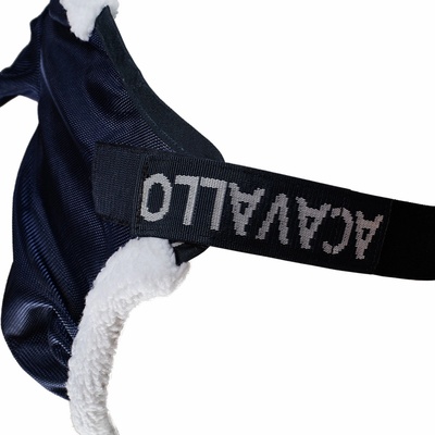 ACAVALLO Maska pre koňa s ochranou uší Navy