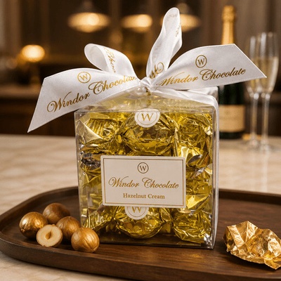 Windor Chocolate Hazelnut Cream pralinky z mliečnej čokolády s lieskovoorieškovou náplňou 150 g