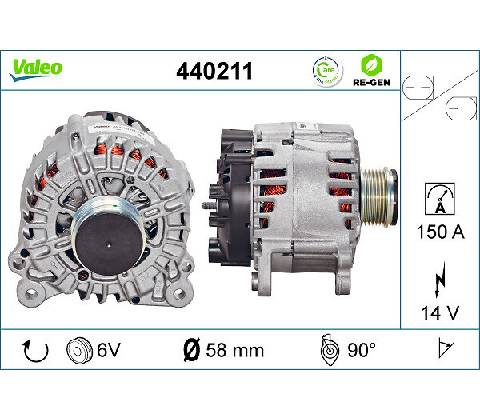 Alternátor VALEO 440211