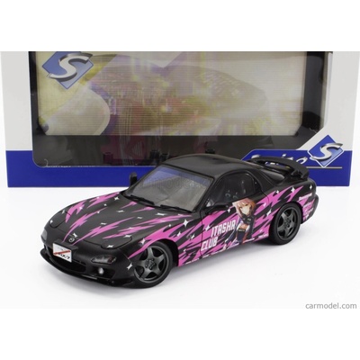 Solido Mazda Rx 7 fd3rs Works Itasha Club Coupe 1999 Black Fucsia 1:18