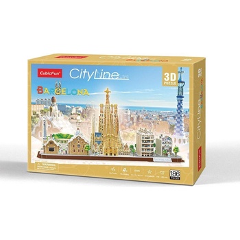 CubicFun 3D Пъзел CITY LINE BARCELONA (1004420F)