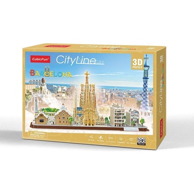 CubicFun 3D Пъзел CITY LINE BARCELONA (1004420F)