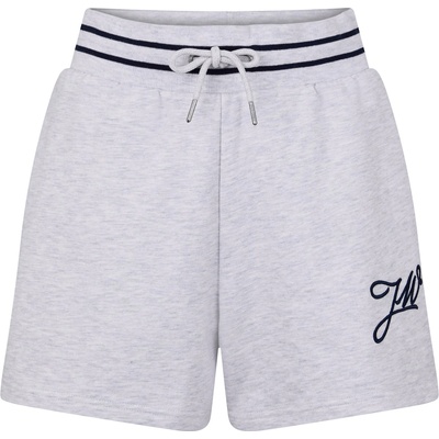 Jack Wills Поларени къси панталони Jack Wills Women's JW Sport Stripe Fleece Jogger Shorts - Light Heather