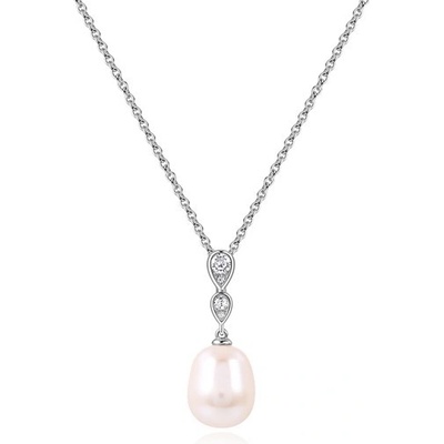 SILVERINO se zirkony a perlou 7364 SP07364PFWSW 1