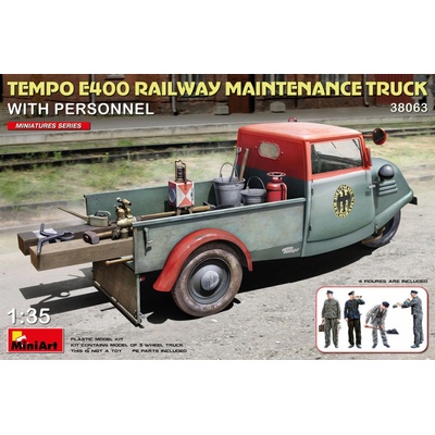 MiniArt Tempo E400 Railway Maintenance Truck w/ Personnel 1:35