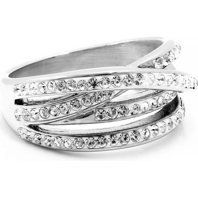 Bruno Proplétaný prsten s kamínky S2651