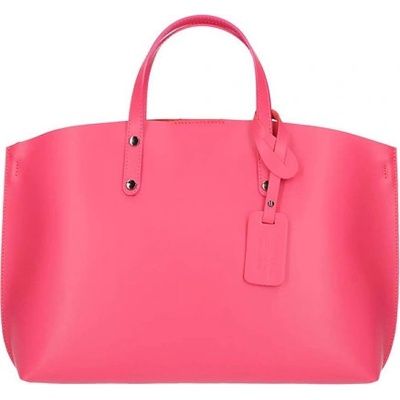 Mondo Italia kožená kabelka do ruky 1417 fuchsia