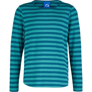 Finkid Детска блуза с дълъг ръкав Finkid Kid's Merisilli Longsleeve - Ocean / Deep Jungle - размер 100/110 (704-2214-0713)