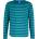 Finkid Детска блуза с дълъг ръкав Finkid Kid's Merisilli Longsleeve - Ocean / Deep Jungle - размер 100/110 (704-2214-0713)