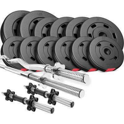 Hop-Sport Nakládací činkový set 45 kg cement