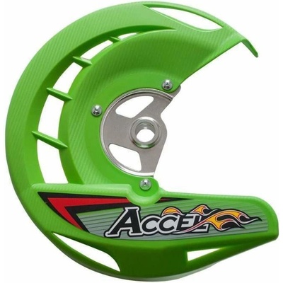 Accell kryt předního brzdového kotouče KAWASAKI KX 250F/450 06-18 barva zelená