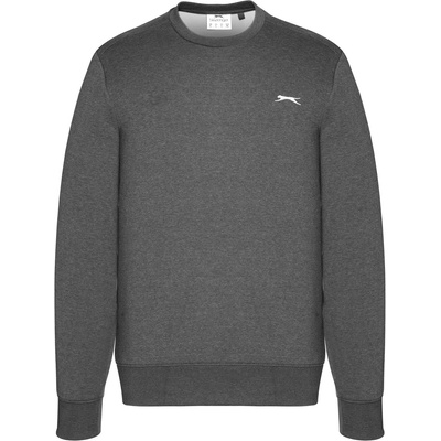 Slazenger Мъжка поларена блуза Slazenger Fleece Crew Sweater Mens - Charcoal Marl