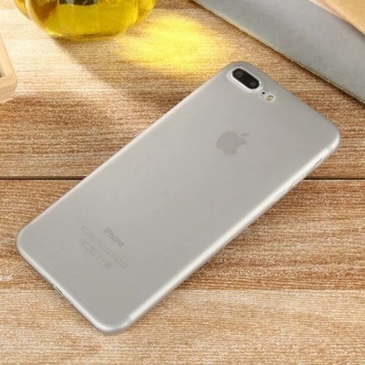 SES Ultratenké plastové Apple iPhone 8 Plus - sivé