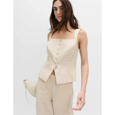 Marks & Spencer Жилетка от материал Gingham от чист лен Marks & Spencer многоцветна Marks & Spencer | Mnogotsveten | ЖЕНИ | 12
