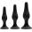 XR Brands Greygasms Apprentice 3 Piece Silicone Anal Trainer Set